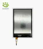 GL10PHDM800 10.1-inch TFT LCD front view with protective film and bottom connector area