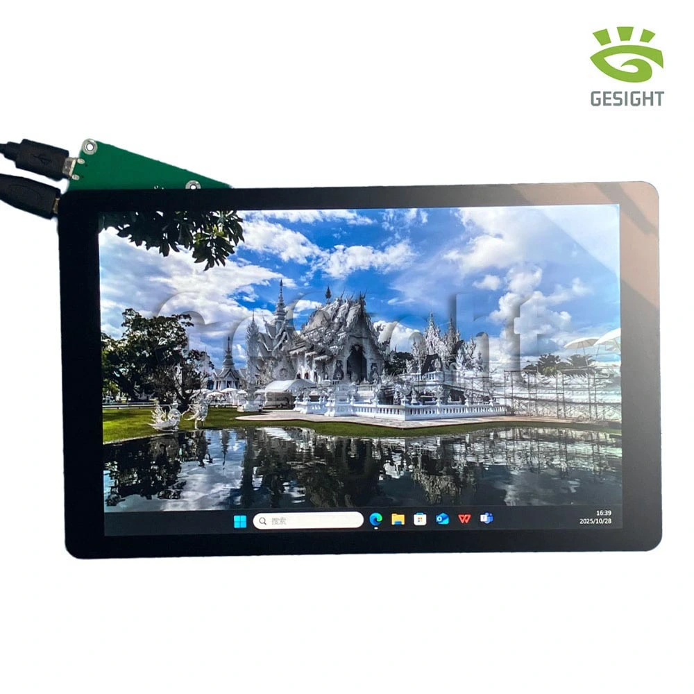 PL801WXGAM 8-inch 800×1280 MIPI TFT LCD module running a demo image while connected to an external board.