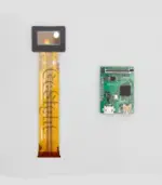 0.71-inch Micro OLED display module and controller board shown separately for integration.