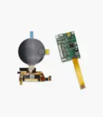 circular AMOLED display back view