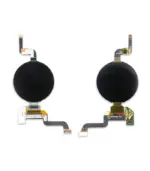 Side-by-side front and rear views of a 1.43-inch round AMOLED on-cell touch display module.