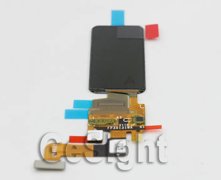 AMOLED touch display module front view with flex cable