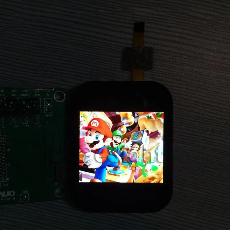 AMOLED display demo, vivid colors