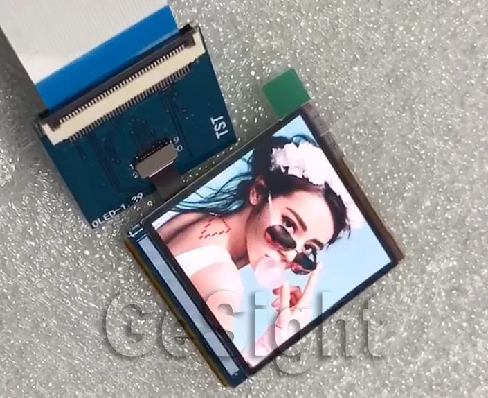 1.63 inch square AMOLED display module, adapter board