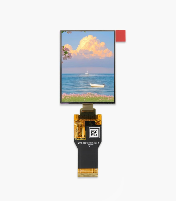 2.4-inch 450x600 AMOLED display module showing vivid color image