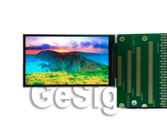 AMOLED demo board close-up