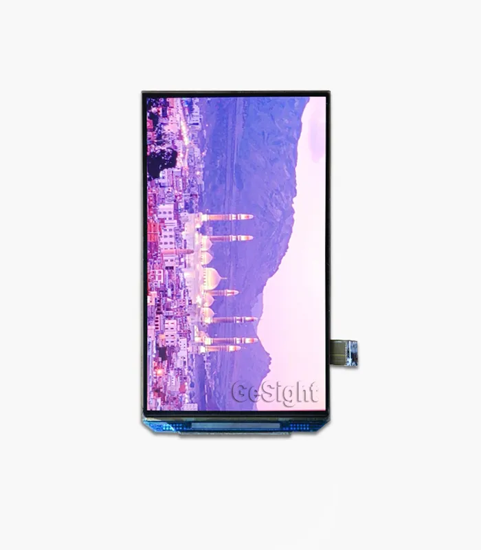 4.3-inch AMOLED display showing demo image