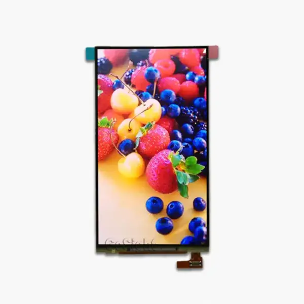 AMOLED display module showing vivid color test image