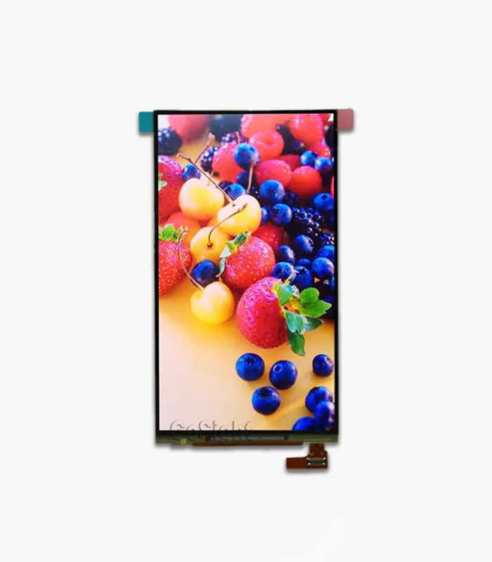 AMOLED display module showing vivid color test image