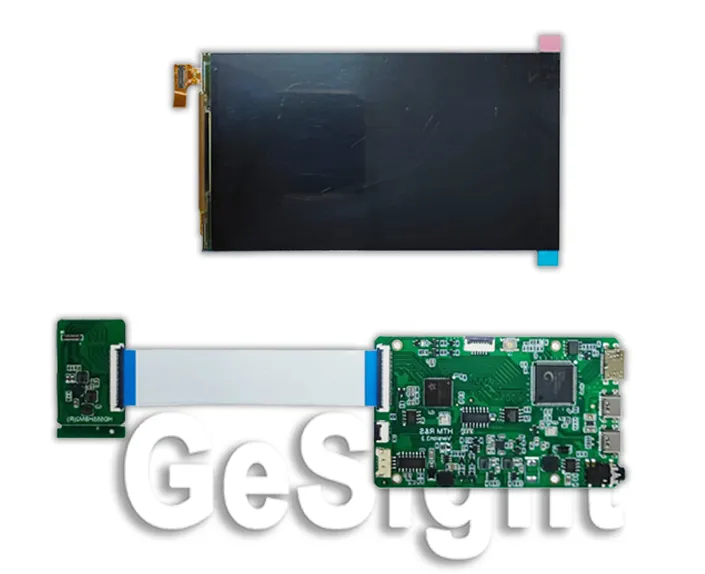 AMOLED display with controller board and FPC connection