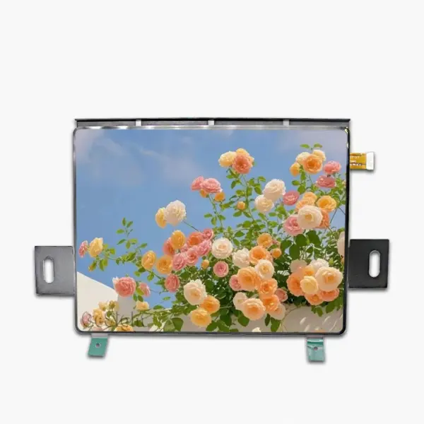 8.01-inch bendable AMOLED front view flower demo