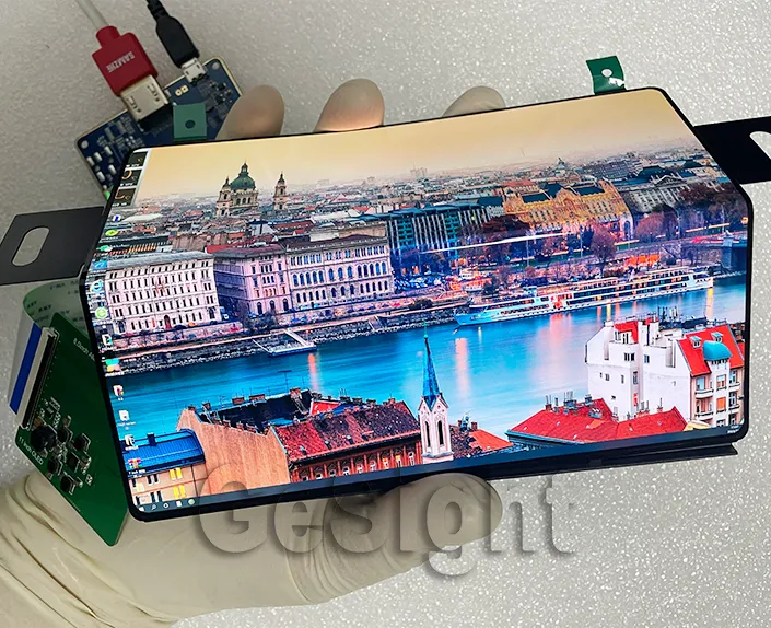 handheld curved AMOLED bendable display