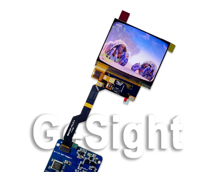 AMOLED display with HDMI controller board demo