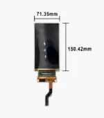 Outline dimensions of Gesight BO599FF2KM AMOLED module: 71.35 mm × 150.42 mm
