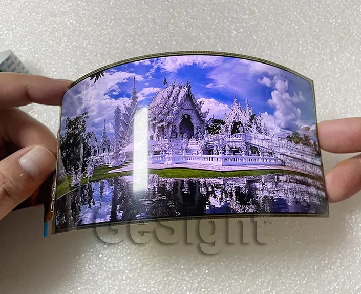 curved flexible/bendable AMOLED demo