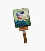 3.81 inch 1080x1200 AMOLED display module front view, screen on