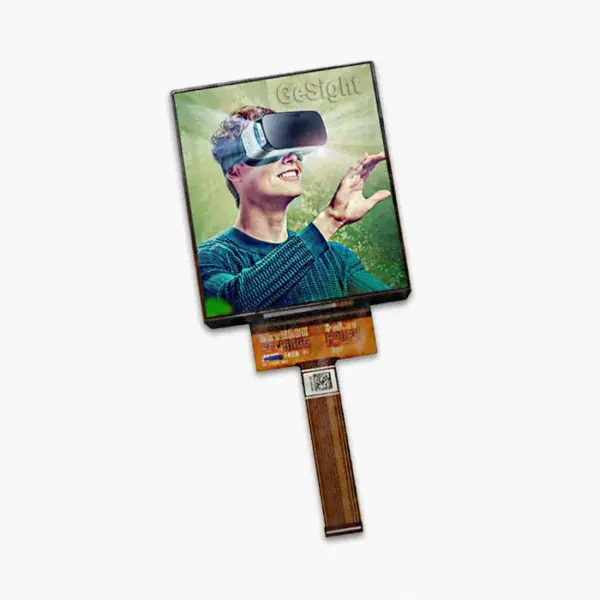 3.81 inch 1080x1200 AMOLED display module front view, screen on