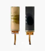 Gesight flexible AMOLED module front and back view with FPC