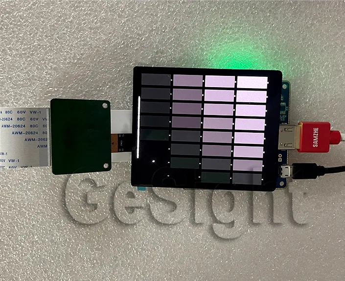 hdmi demo, grayscale test pattern, evaluation setup